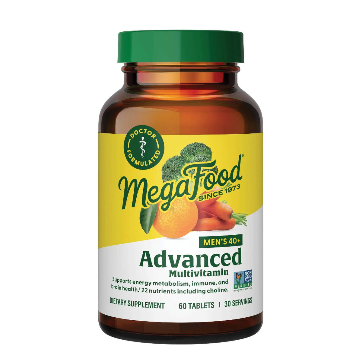 MegaFood Men's 40+ Advanced Multivitamin 60 Tablet