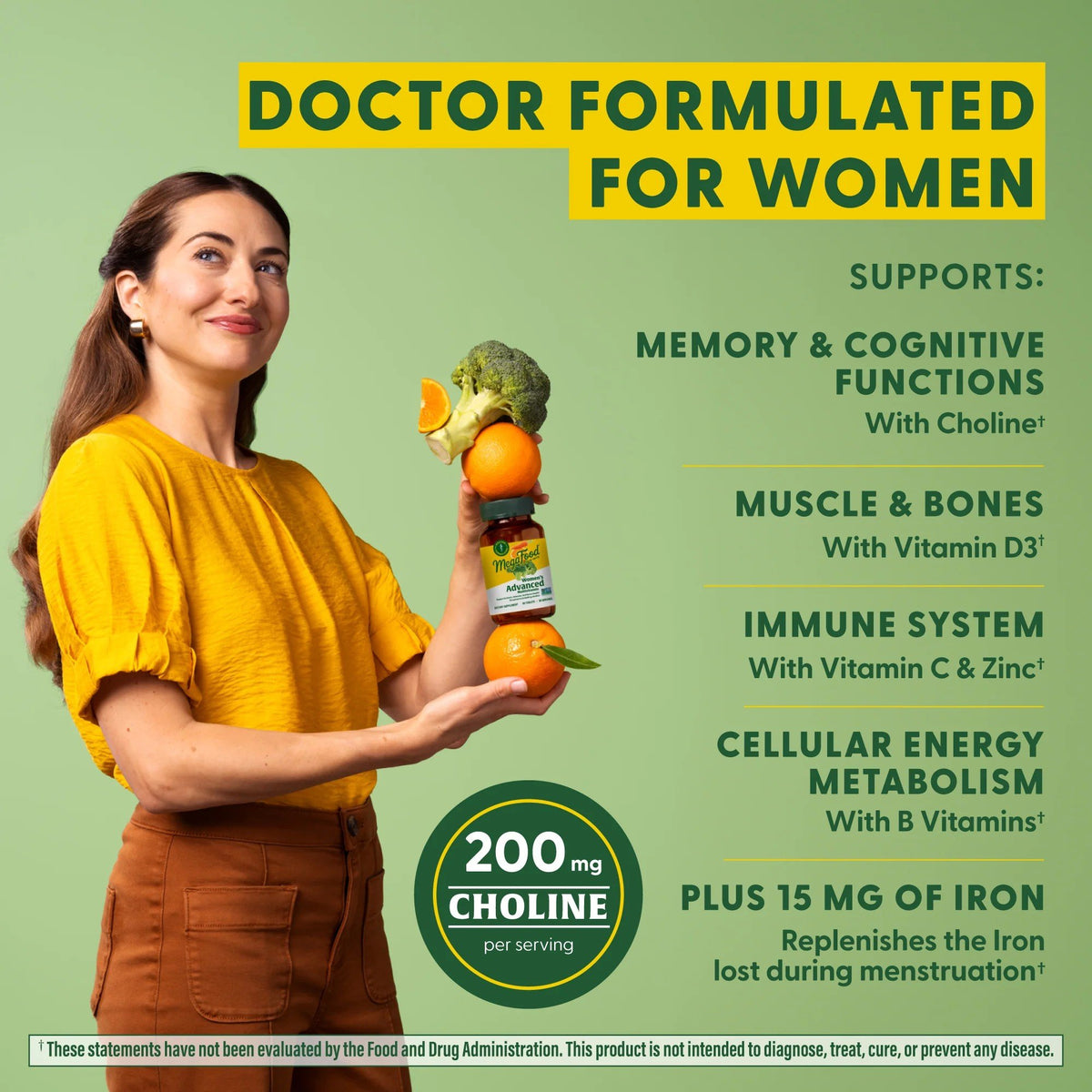 MegaFood Women&#39;s Advanced Multivitamin 120 Tablet