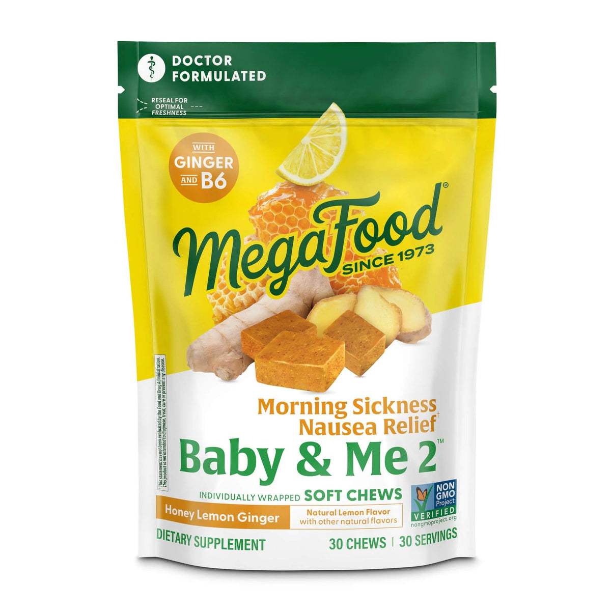 MegaFood Morning Sickness Nausea Relief 30 Soft Chews