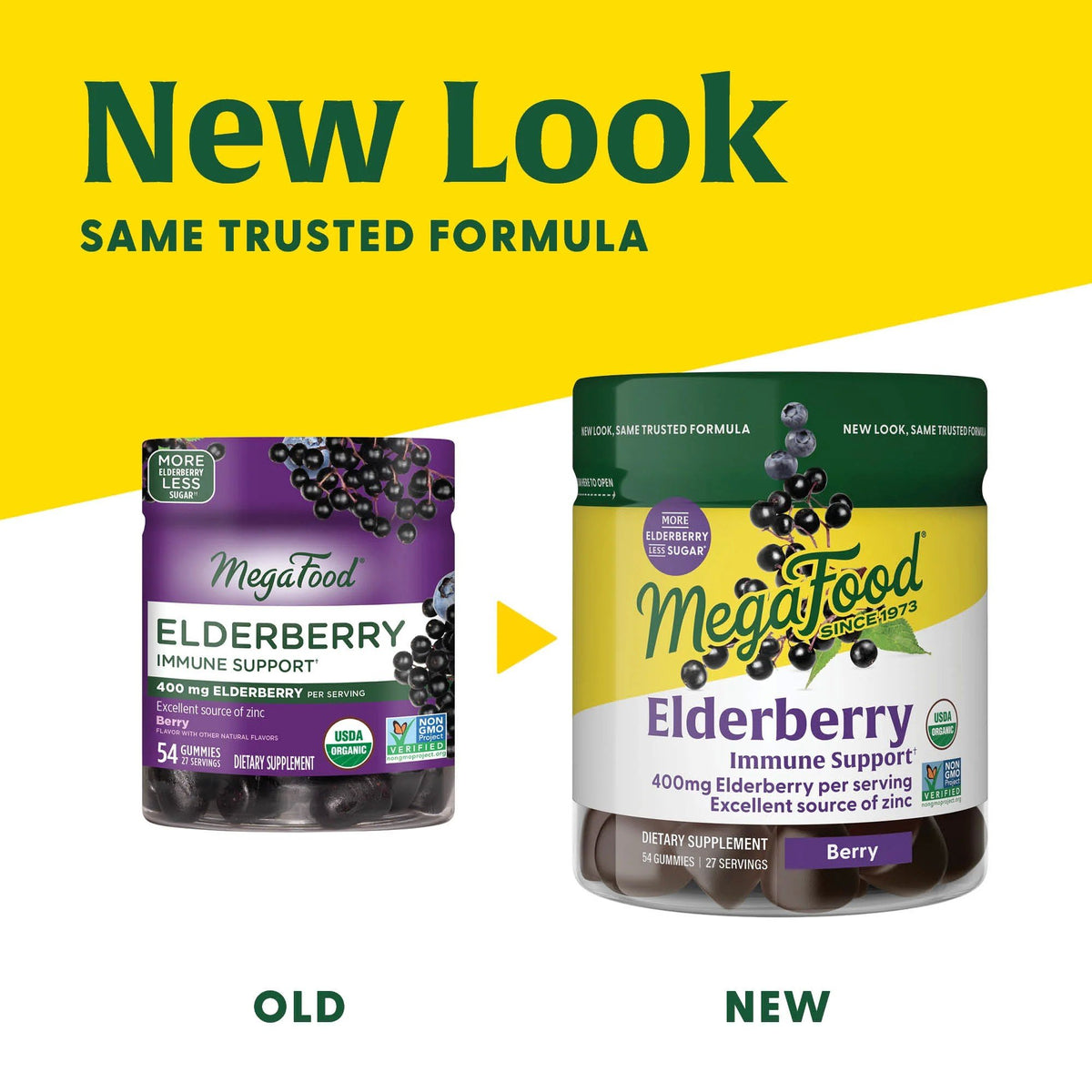 MegaFood Elderberry Immune Support Gummies, Berry 54 Gummy