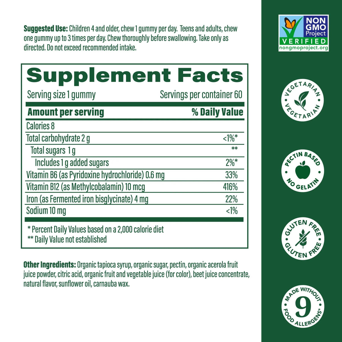 MegaFood Iron Energy 60 Gummy