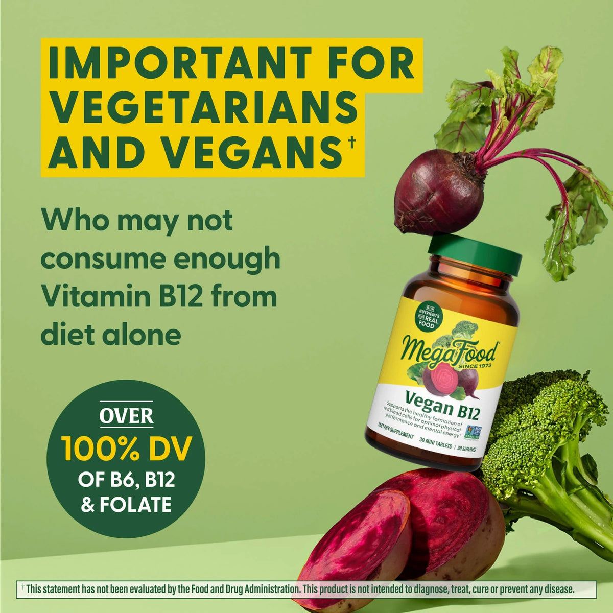 MegaFood Vegan B12 30 Tablet