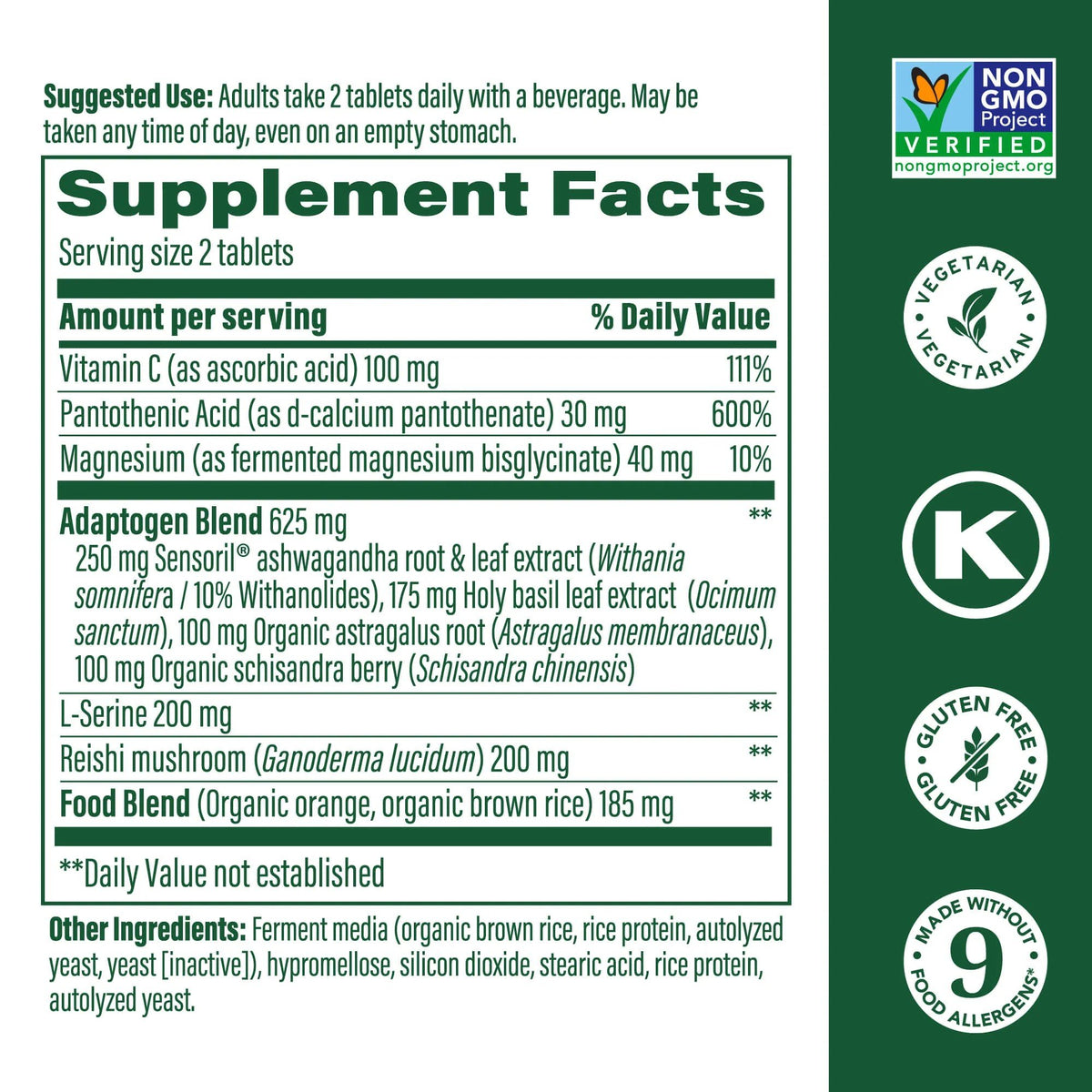 MegaFood Adrenal Strength 90 Tablet