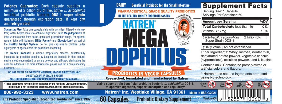 Natren Megadophilus 60 Capsule