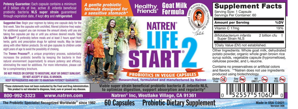 Natren Life Start 2 (Goat Milk) 60 Capsule