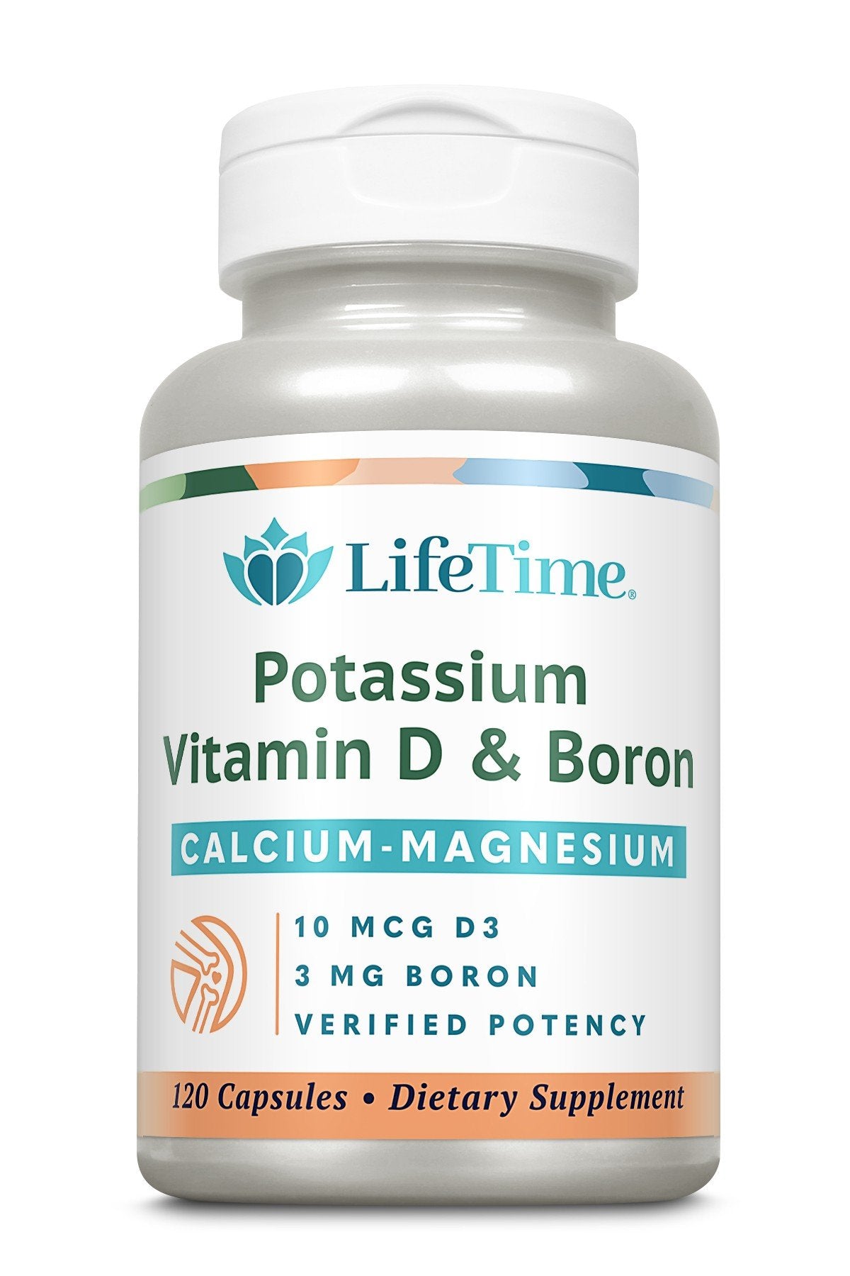 LifeTime Cal Mag with Potassium Vitamin D & Boron 120 Capsule