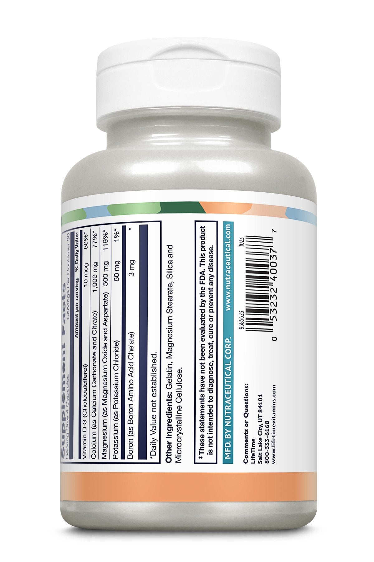 LifeTime Cal Mag with Potassium Vitamin D &amp; Boron 120 Capsule