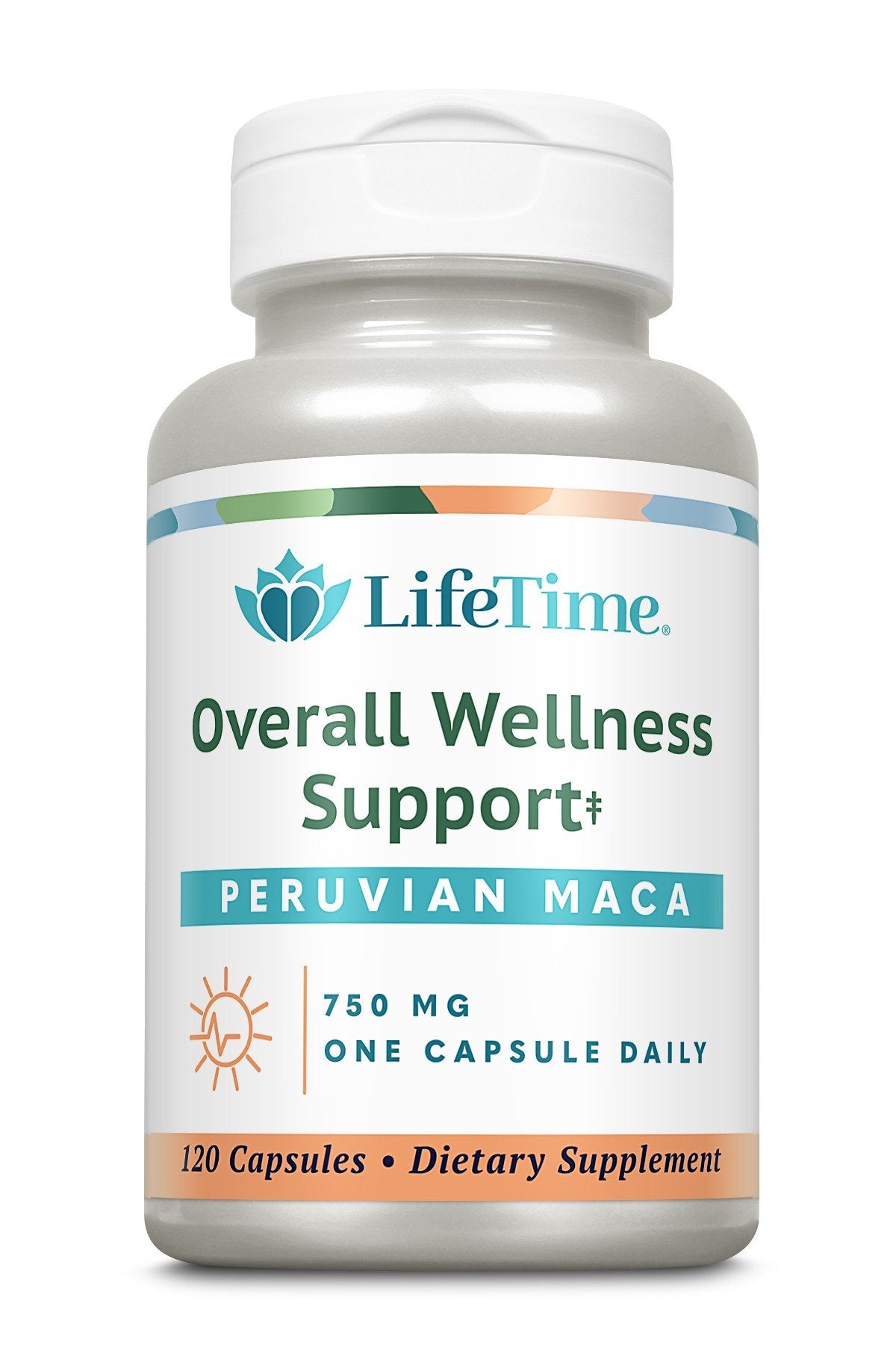 LifeTime Overall Wellness Support Peruvian Maca 750mg 120 Capsule