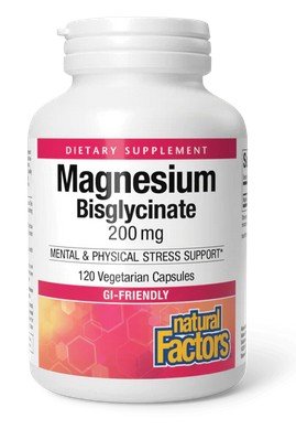 Natural Factors Magnesium Bisglycinate 200 mg 120 Softgel