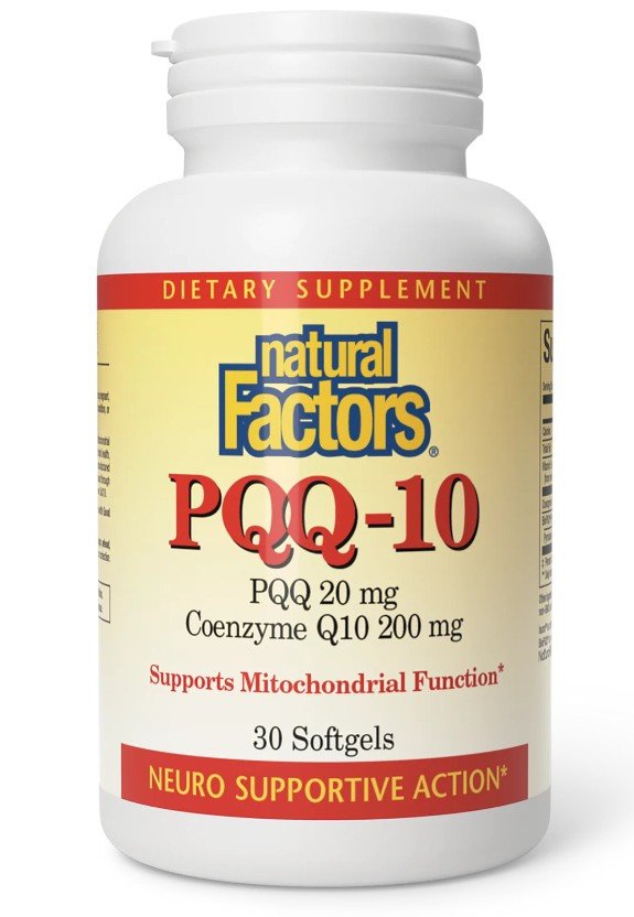 Natural Factors PQQ-10 Ubiquinol 100 mg/PQQ 10 mg 30 Softgel