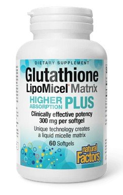 Natural Factors Glutathione Lipomicel Matrix 60 Softgel