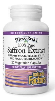 Natural Factors Stress-Relax Affron Saffron Extract 28 mg 30 VegCap