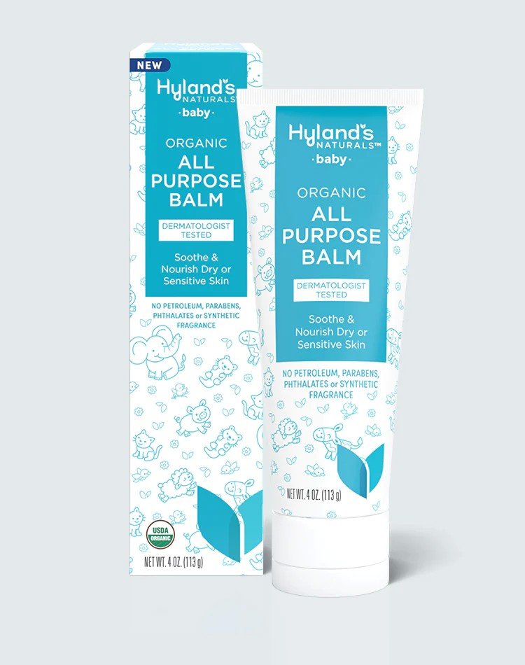 Hylands Baby Organic All Purpose Balm Soothe &amp; Nourish Dry or Sensitive Skin 4 ounce Balm