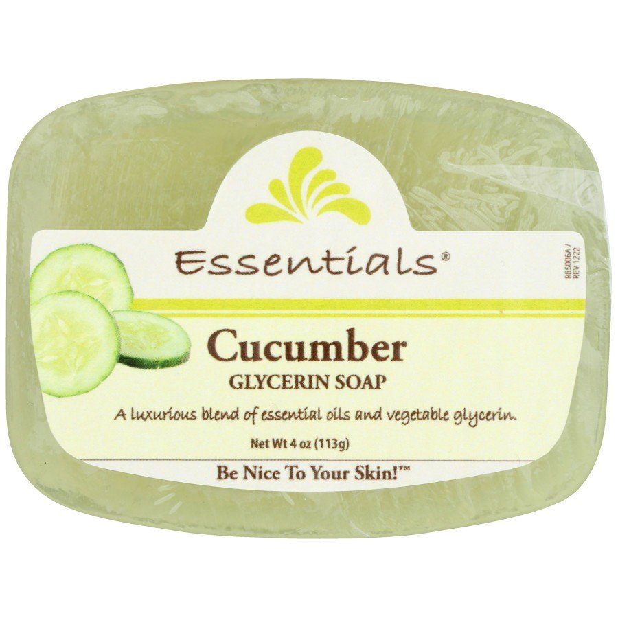 Clearly Natural Soap (Glycerine)-Cucumber 4 oz Bar Soap