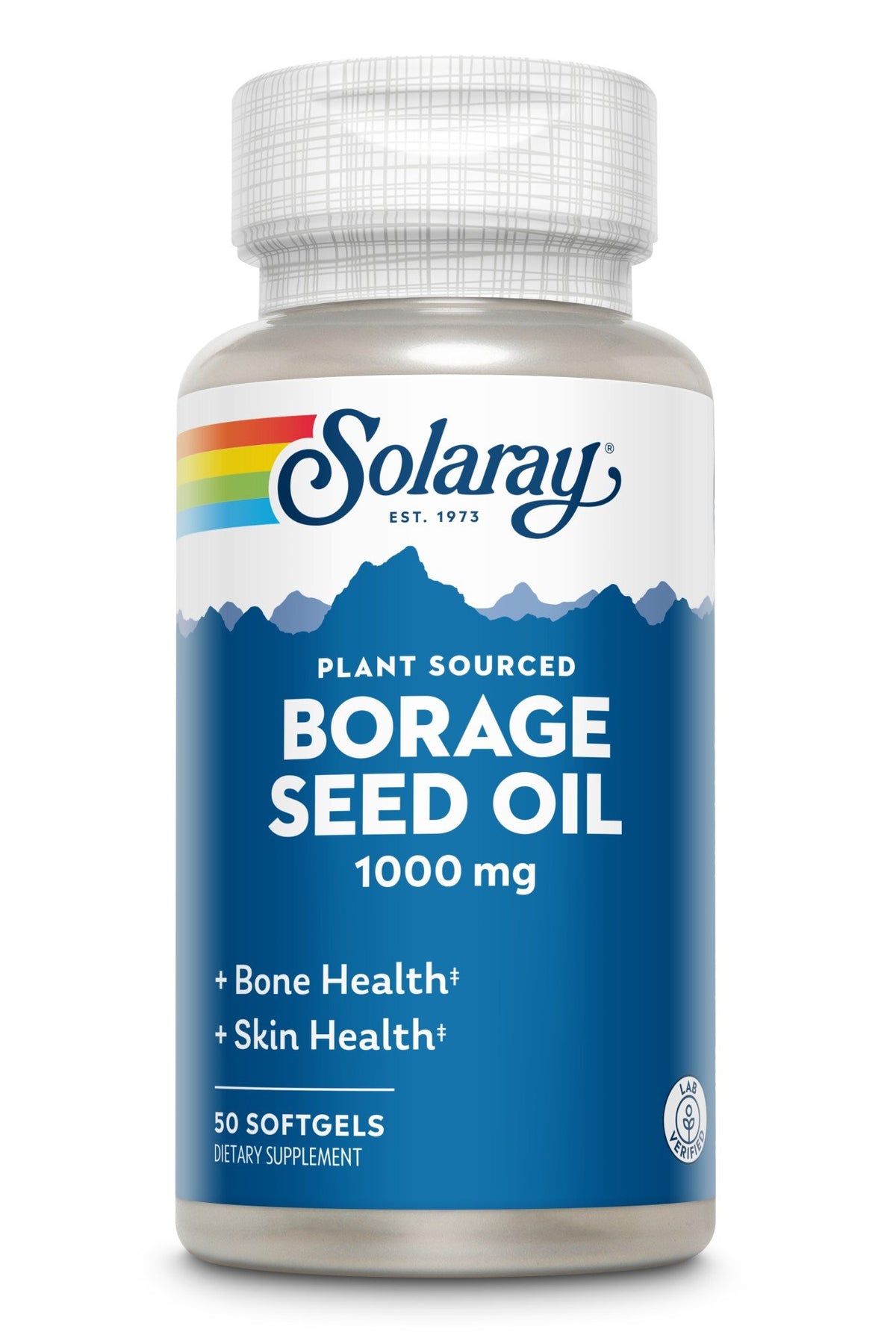 Borage Seed Oil | Solaray | Bone Health | Skin Health | Plant Sourced | Dietary Supplement | 50 Softgels | VitaminLife