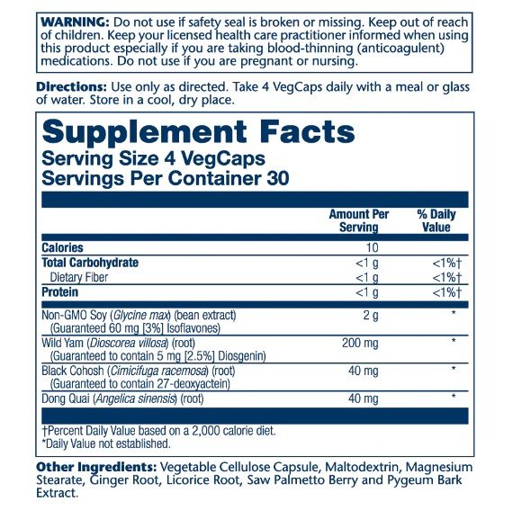 Solaray PhytoEstrogen 120 Capsule