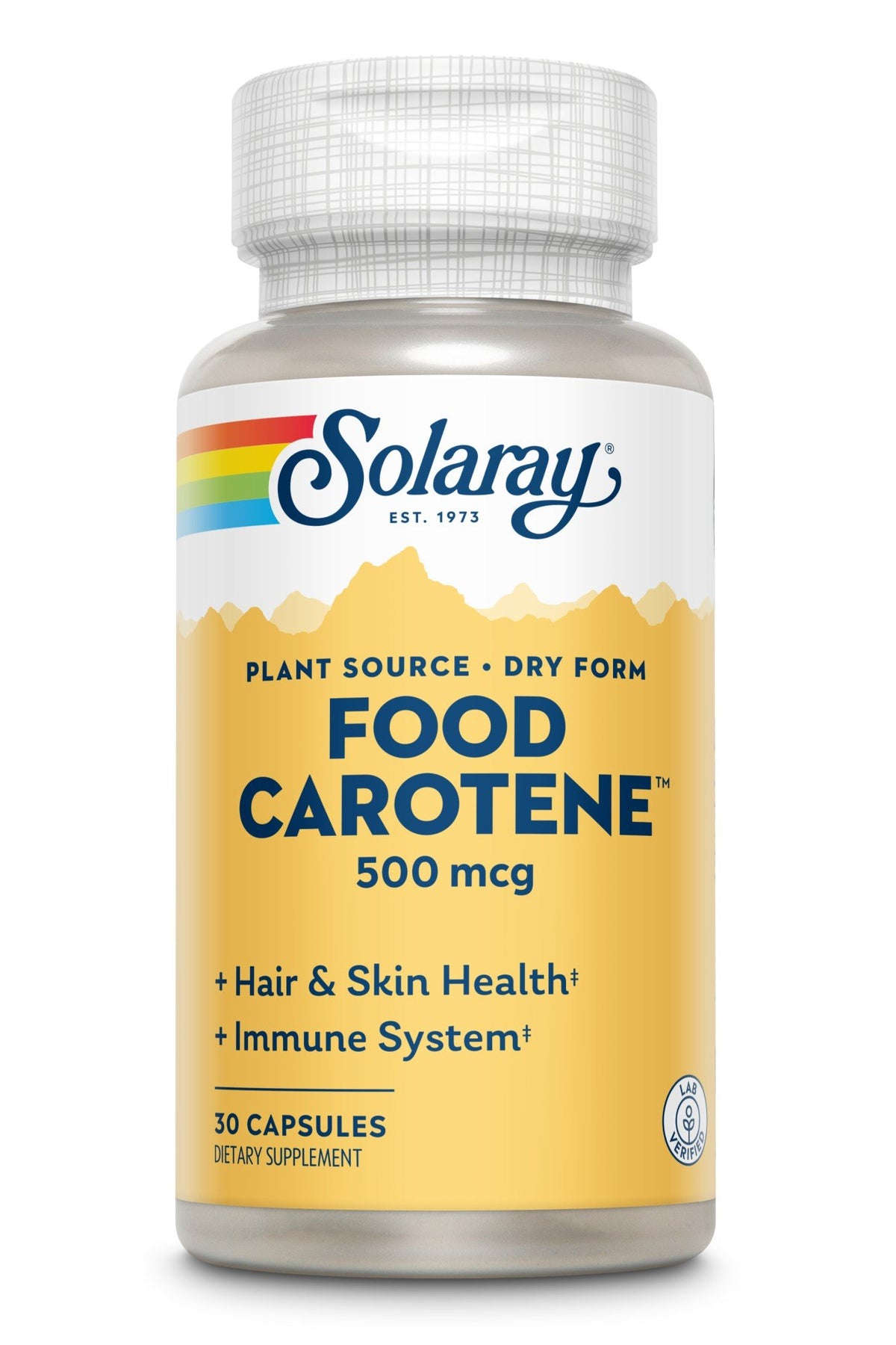 Solaray Dry Natural Food Carotene 10,000 IU 30 Capsule