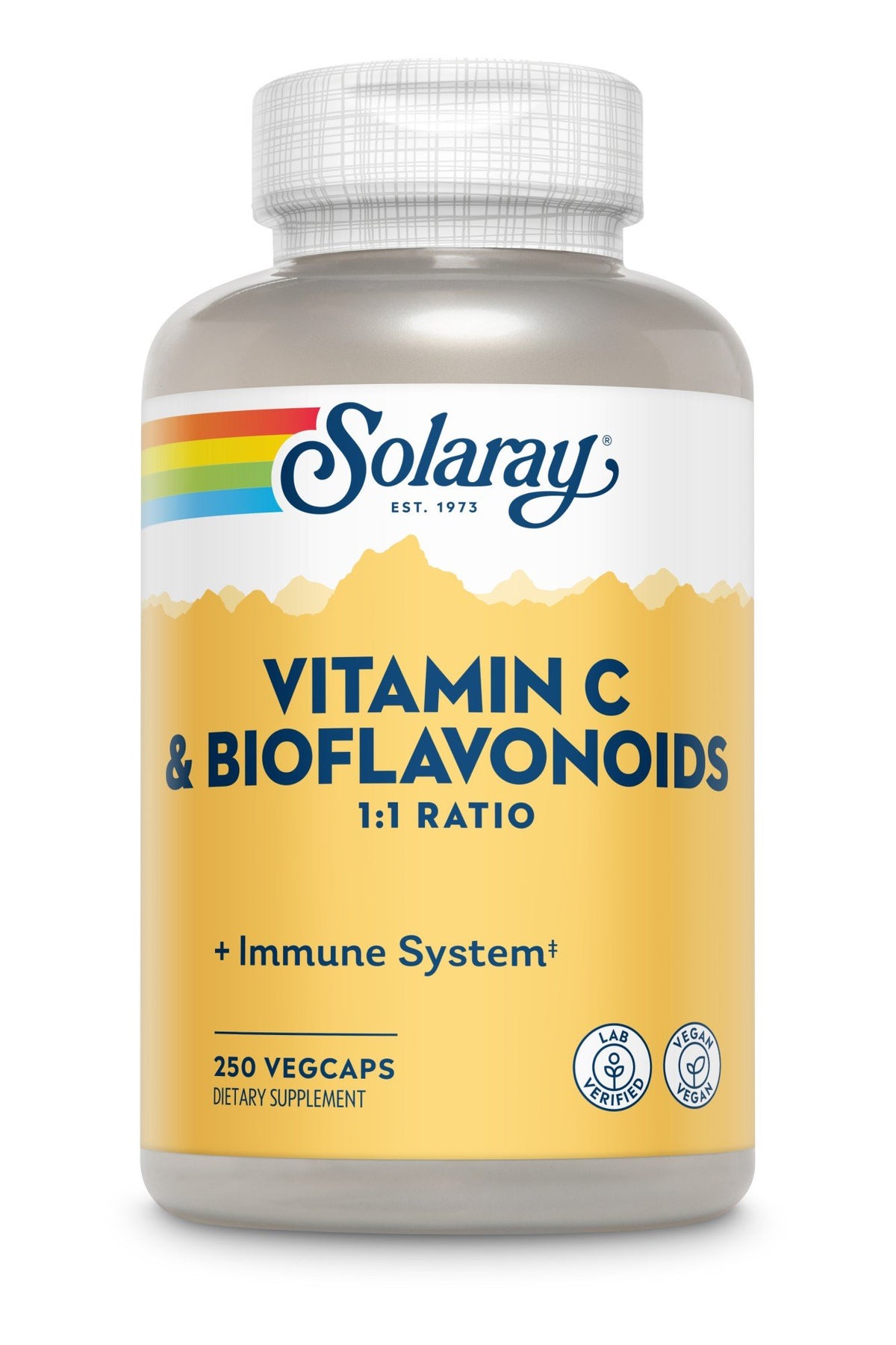 Solaray Vitamin C & Bioflavonoids 250 Vegetable Capsule