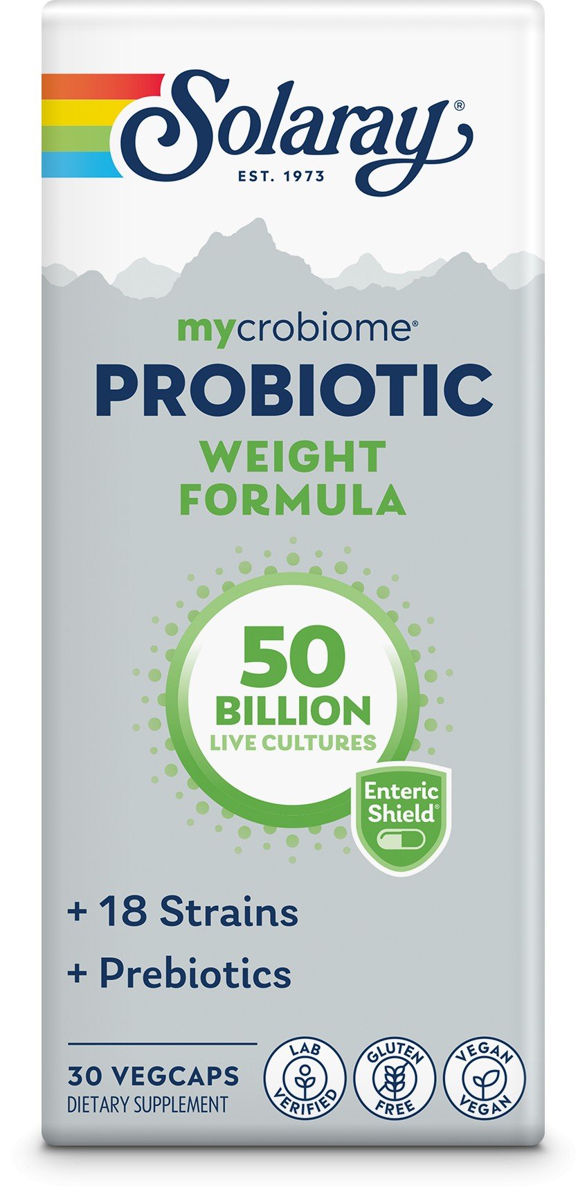 Solaray Mycrobiome Weight Formula 50 Billion 30 Capsule