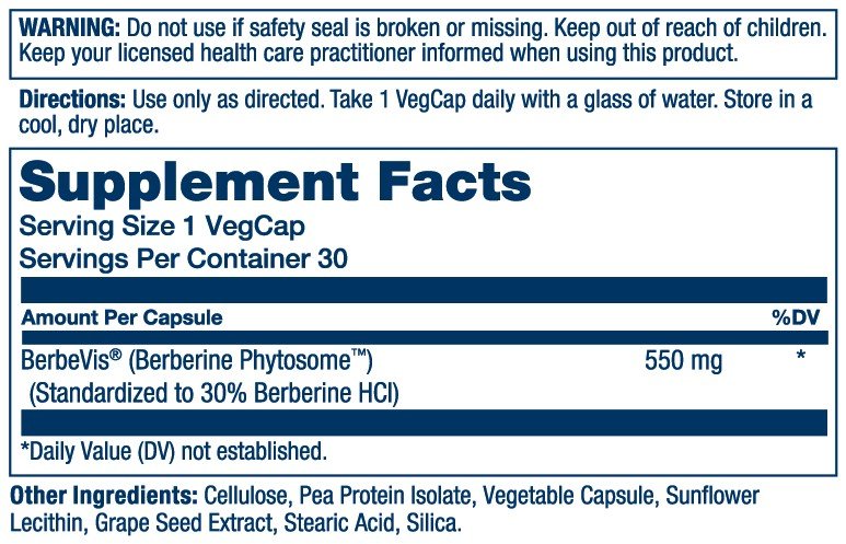 Solaray Prosorb Berberine 9x V 30 VegCap