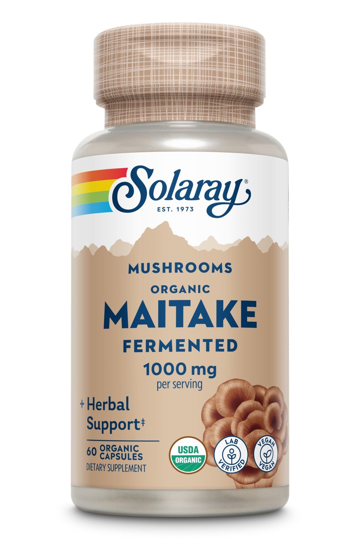 Solaray Organically Grown Maitake Mushroom 60 VegCap