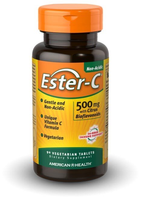 American Health Products Ester-C 500 mg with Citrus Bioflavonoids 90 Vegetarian Tablets