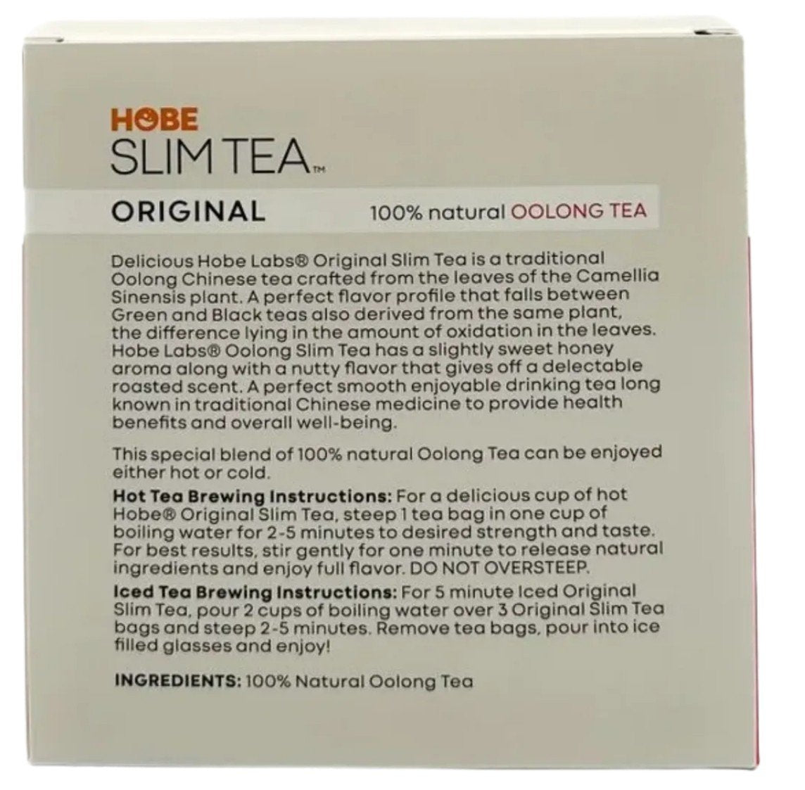 Hobe Labs Slim Tea-Original 60 Bag