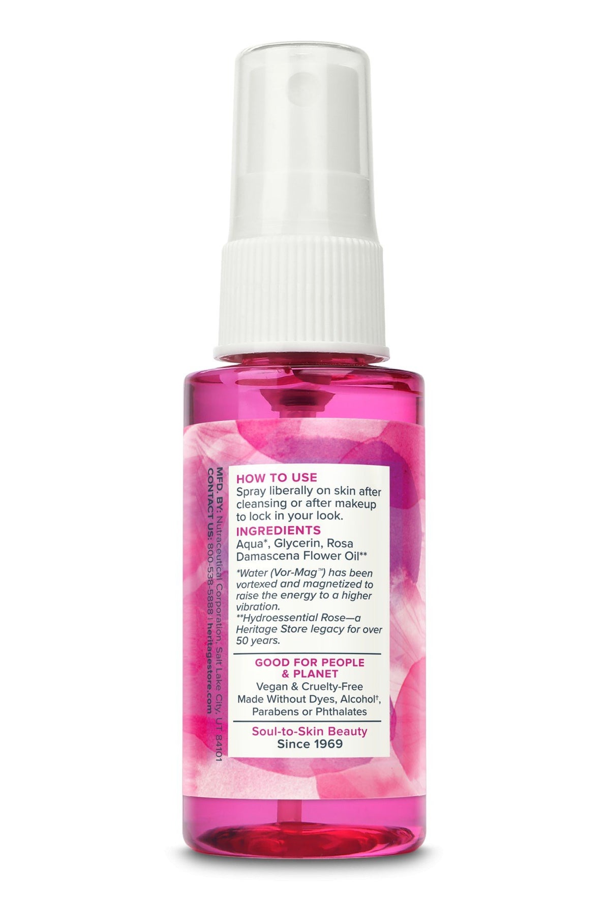 Heritage Store Rosewater &amp; Glycerin 2 oz Spray