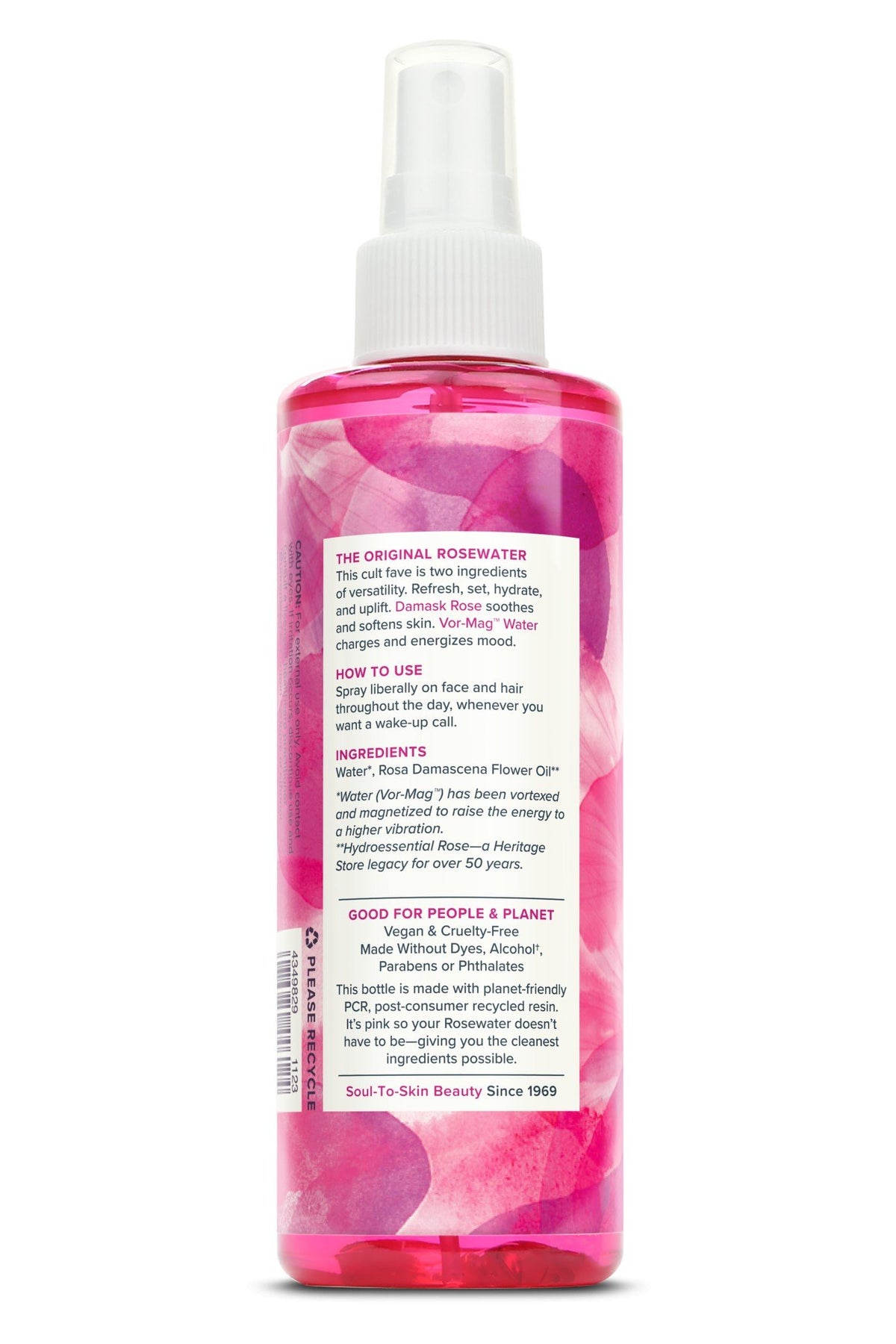 Heritage Store Rosewater 8 oz Liquid