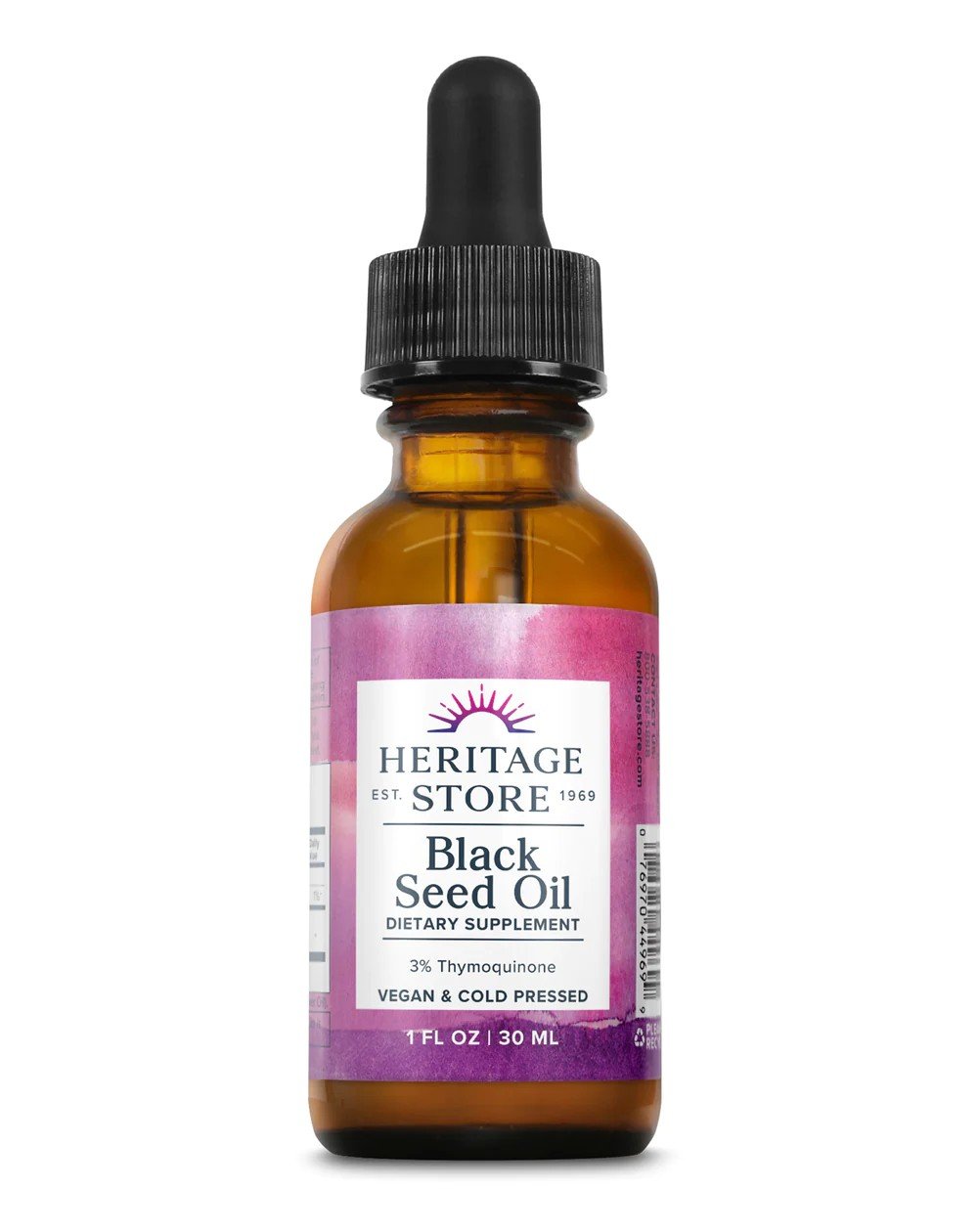 Heritage Store Black Seed Oil 1 oz Oil