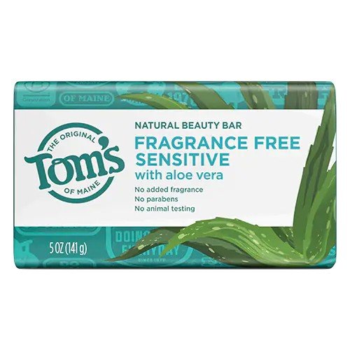 Tom's Of Maine Fragrance Free Sensitive Beauty Bar 5 oz Bar Soap