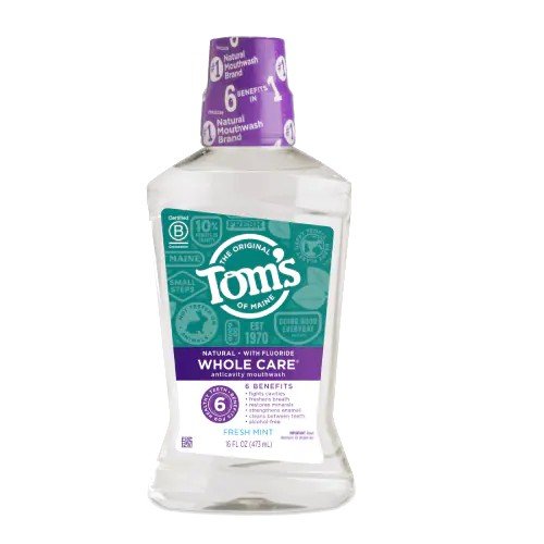 Tom's Of Maine Mouthwash Whole Care Fresh Mint 16 oz Liquid