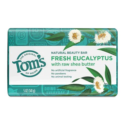 Tom's Of Maine Fresh Eucalyptus Beauty Bar 5 oz Bar Soap