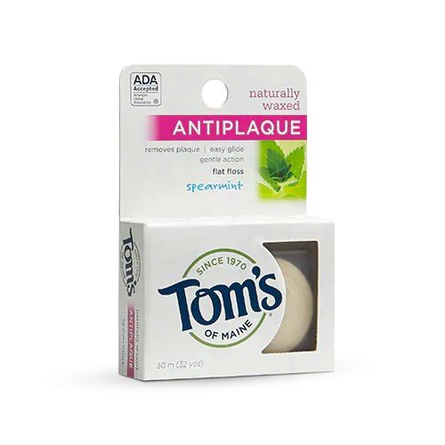 Tom's Of Maine Floss Flat-Anti Plaque Spearmint 32yd 32 yd String