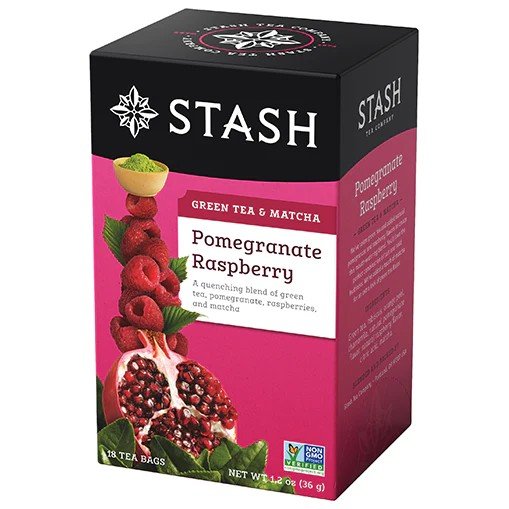 Stash Tea Pomegranate Raspberry with Matcha Tea 18 Bag