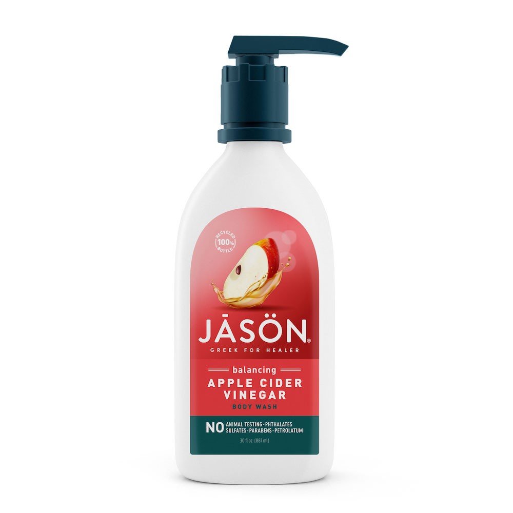 Jason Natural Cosmetics Body Wash Apple Cider Vinegar 30 oz Liquid