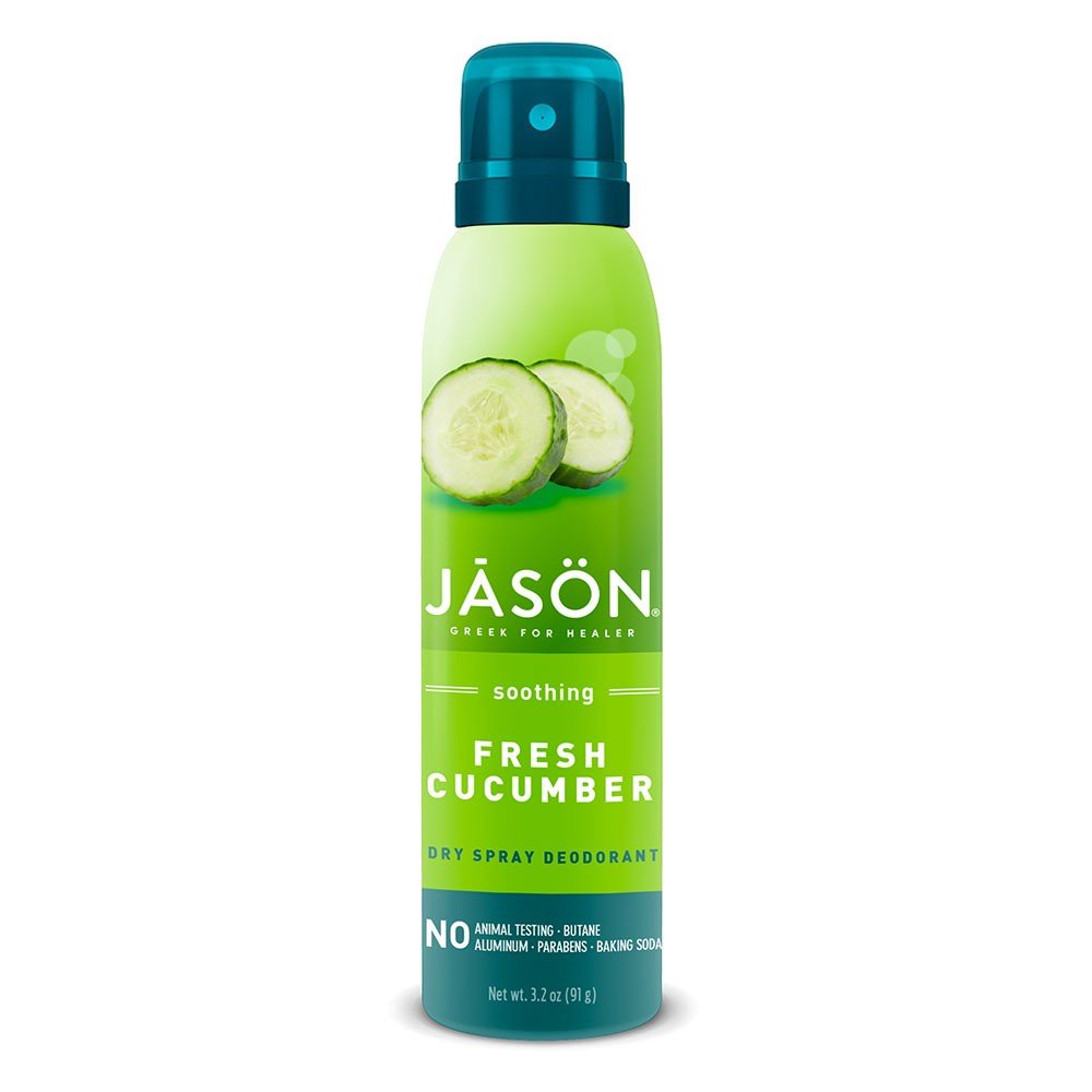 Jason Natural Cosmetics Deodrant Fresh Cucumber Dry Spray 3.2 oz Spray