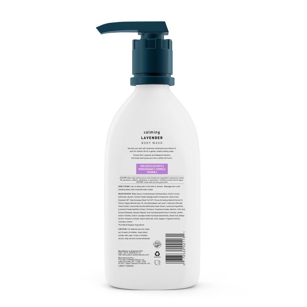Jason Natural Cosmetics Calming Lavender Body Wash 30 oz. Liquid