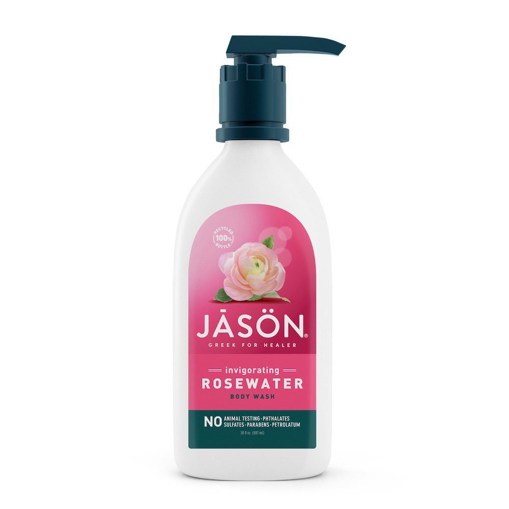 Jason Natural Cosmetics Invigorating Rosewater Body Wash 30 oz. Liquid