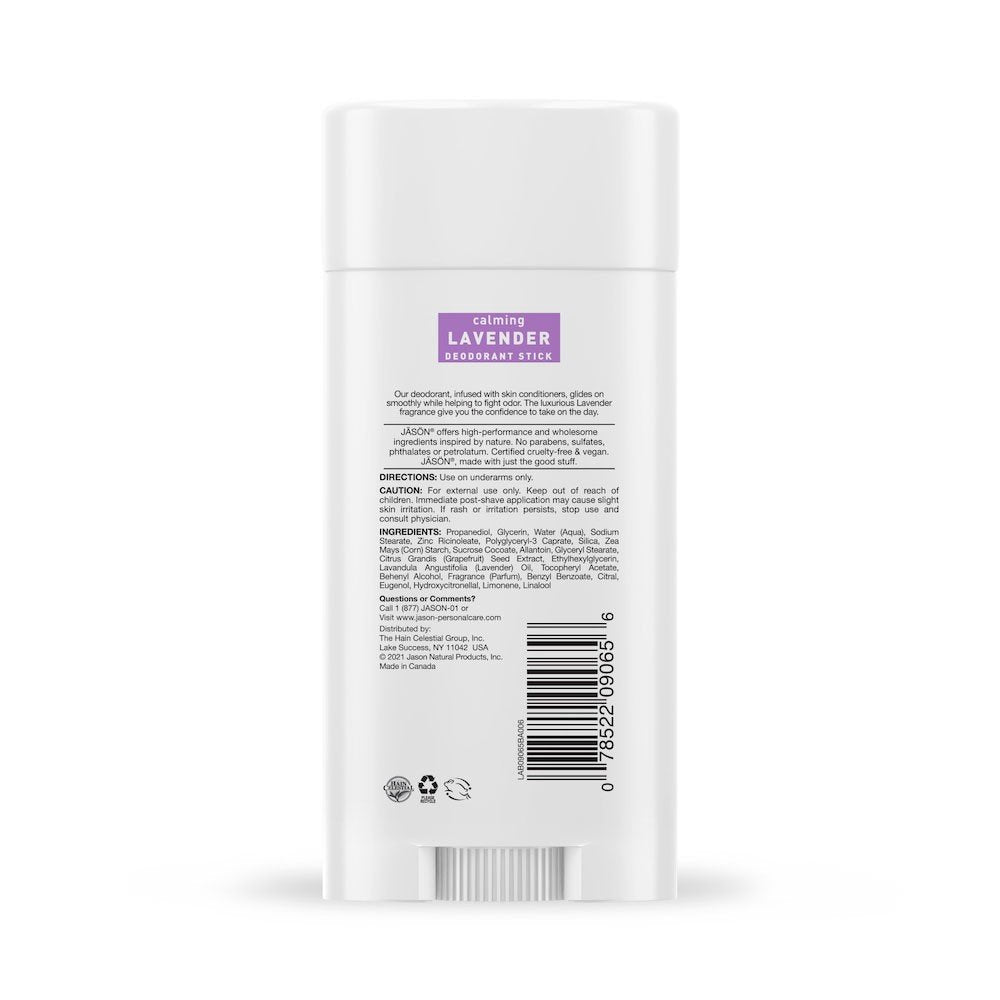 Jason Natural Cosmetics Calming Lavender Deodorant Stick 2.5 oz Stick
