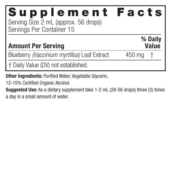 Nature&#39;s Answer Blueberry Leaf Extract 1 oz Liquid