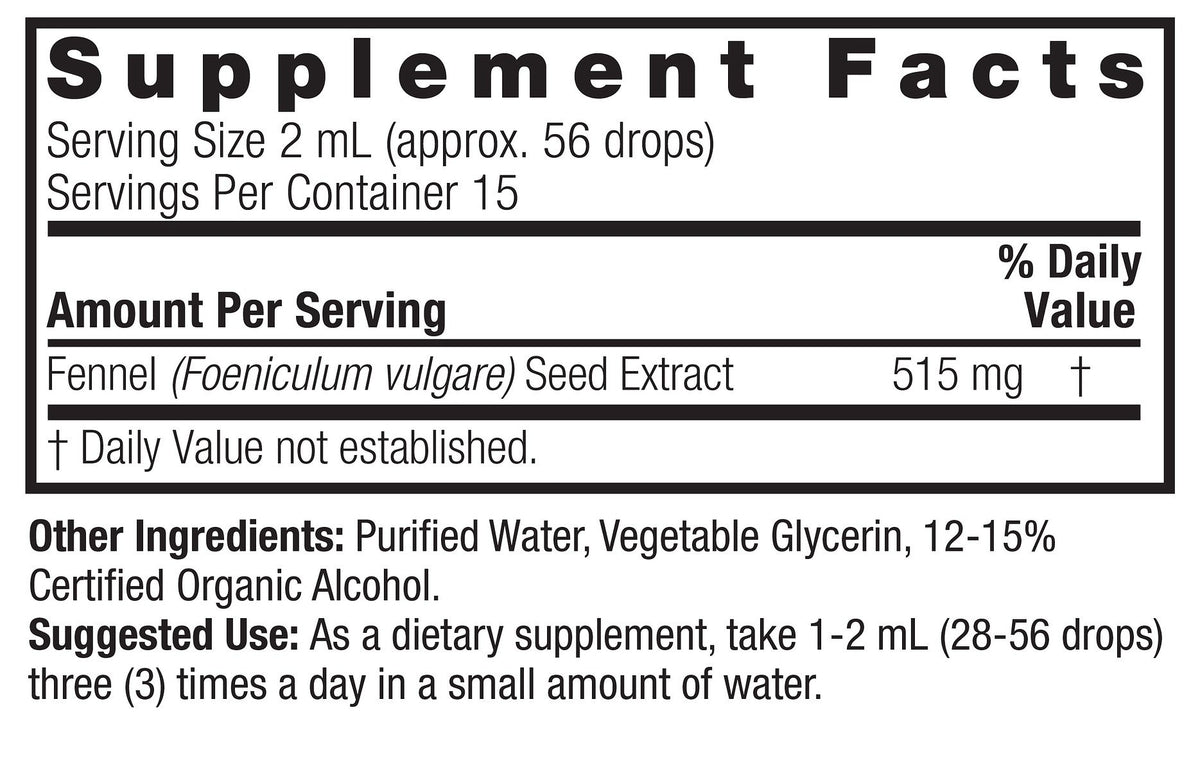 Nature&#39;s Answer Fennel Seed Extract 1 oz Liquid