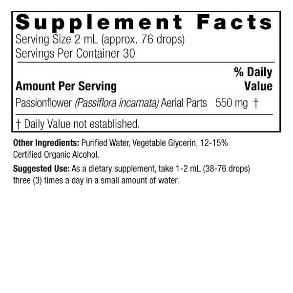 Nature's Answer Passionflower Extract 2 oz Liquid