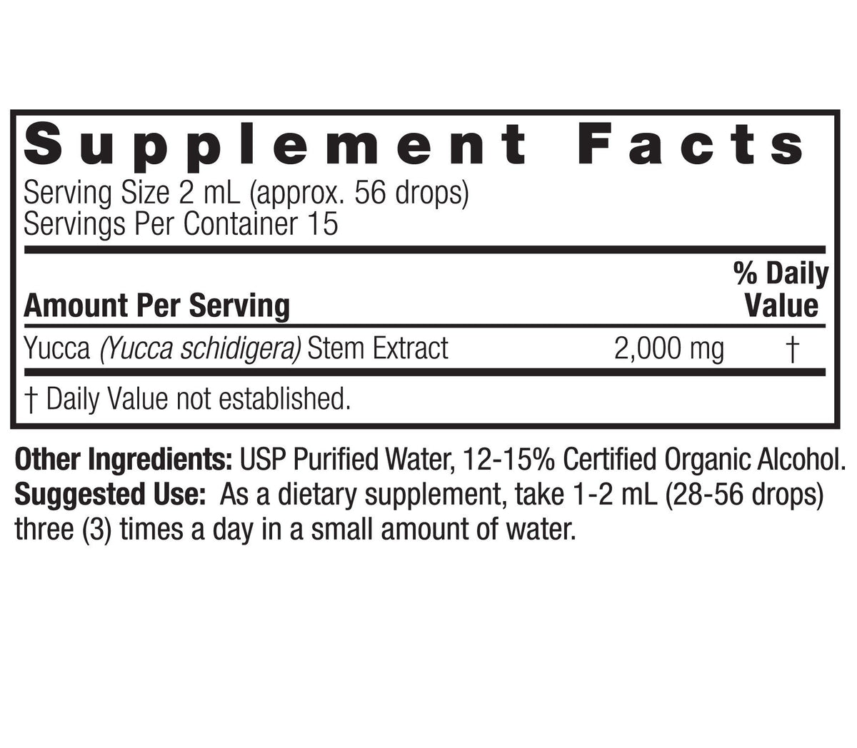 Nature&#39;s Answer Yucca Root Extract 1 oz Liquid