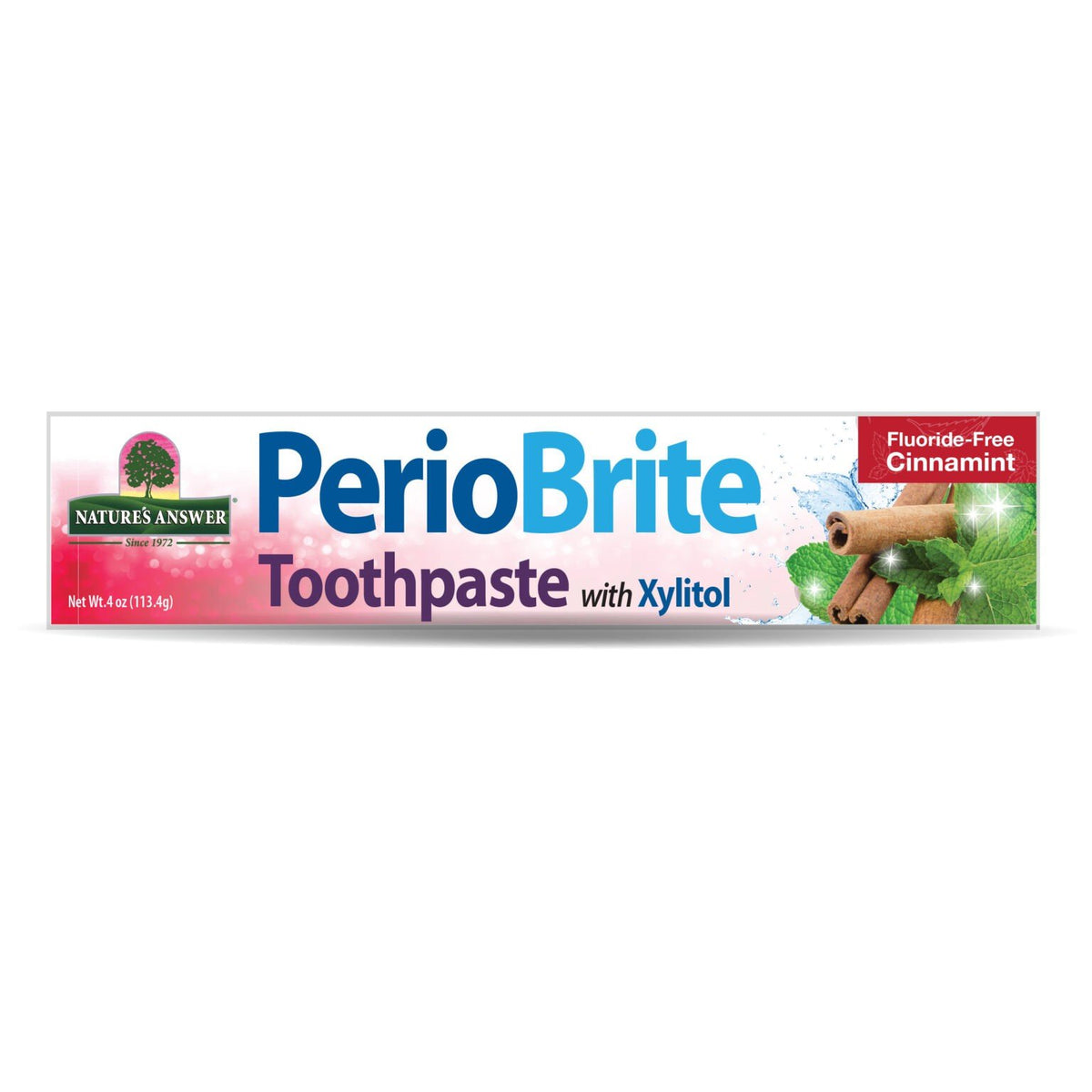Nature's Answer PerioBrite Toothpaste Cinnamint 4 oz Paste