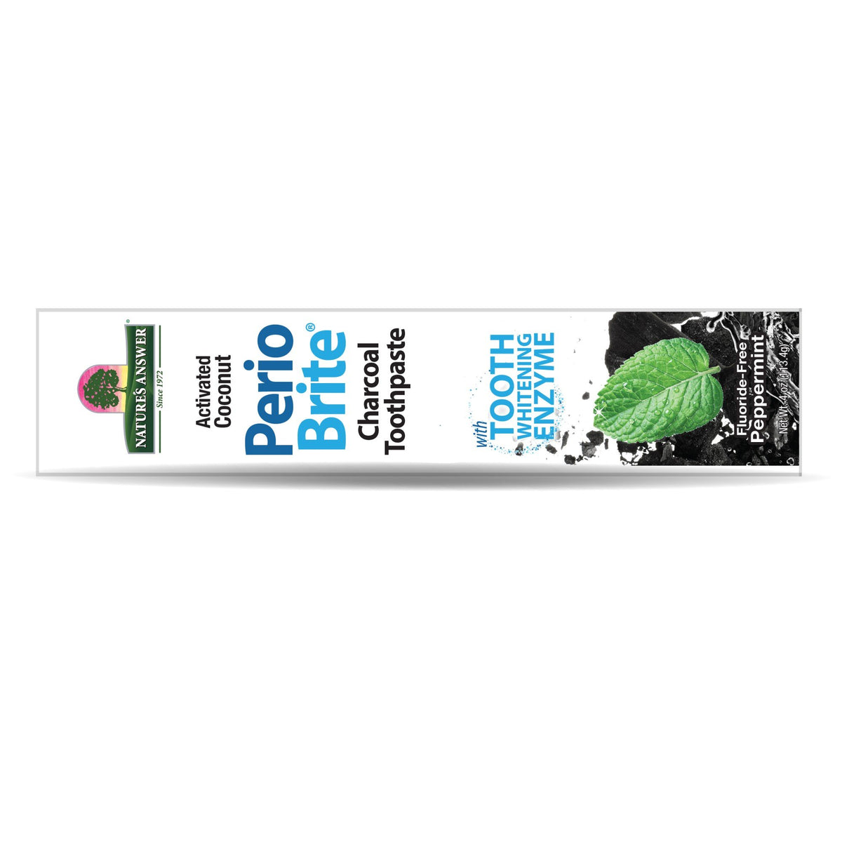 Nature's Answer Periobrite Activated Charcoal Peppermint Toothpaste 4 oz Paste