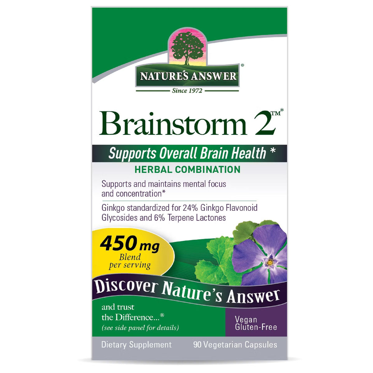 Nature's Answer Brainstorm 2 90 VegCap