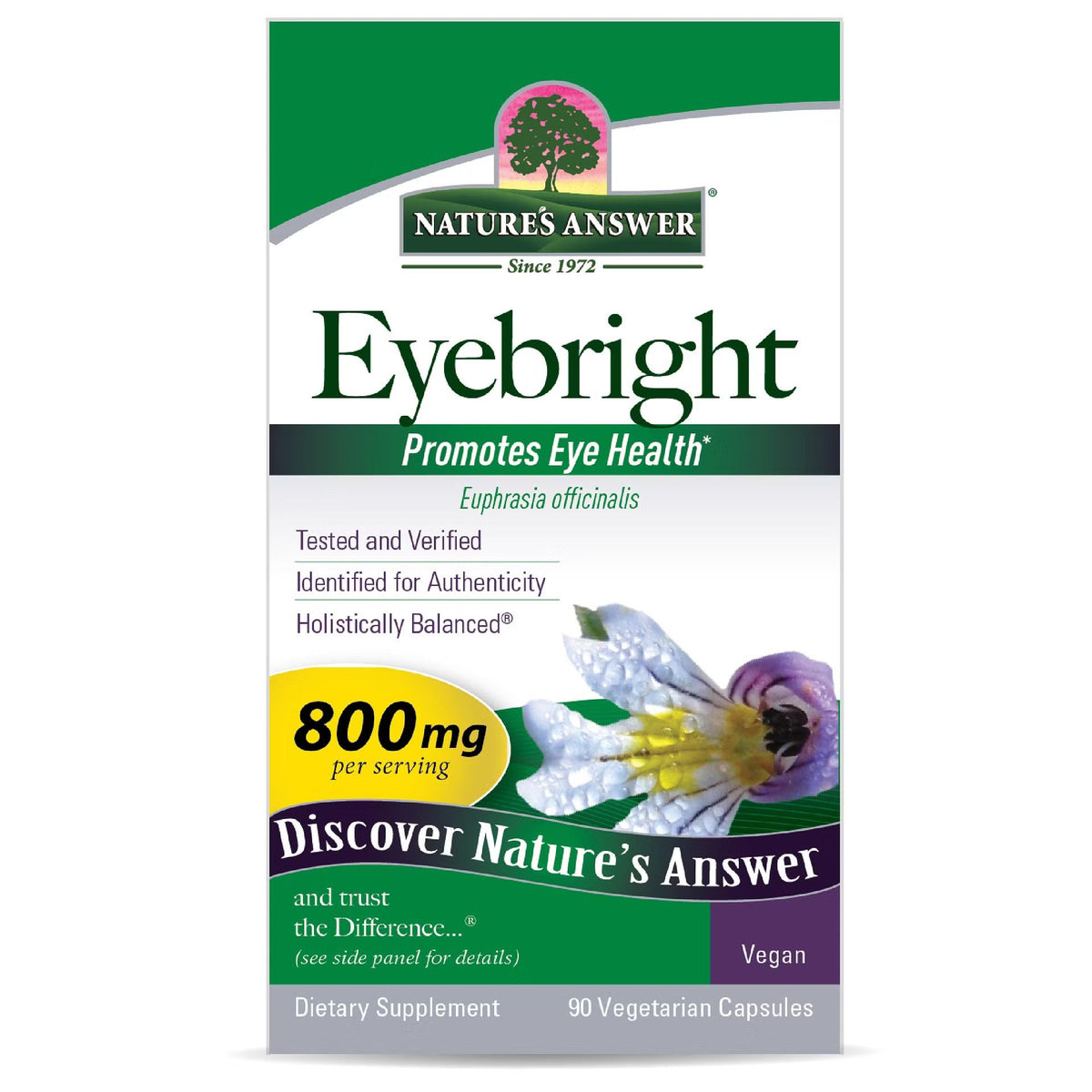 Nature&#39;s Answer Eyebright Herb 90 Capsule