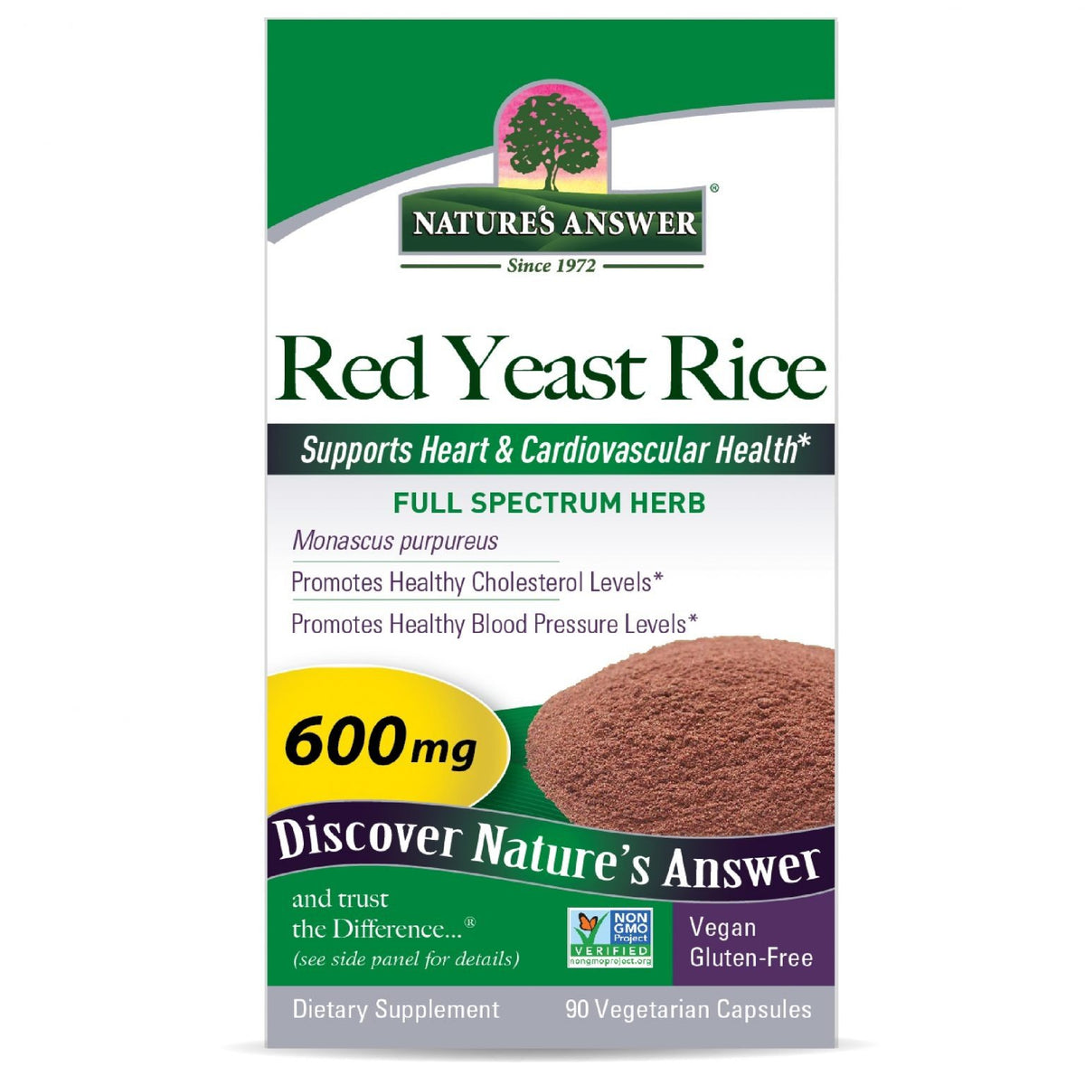Nature's Answer Red Yeast Rice 600mg 90 Softgel