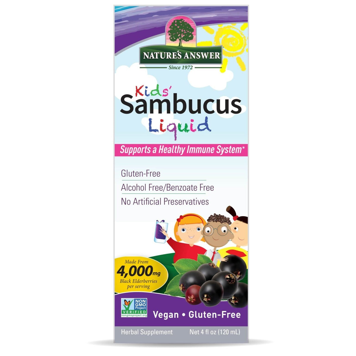 Nature's Answer Sambucus Kids 4 oz Liquid